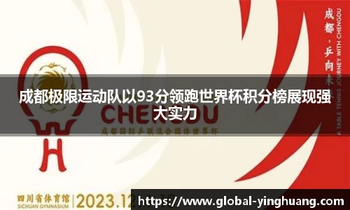 成都极限运动队以93分领跑世界杯积分榜展现强大实力